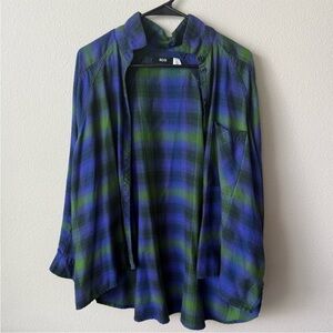 BDG Plaid Flannel Button Down Shirt